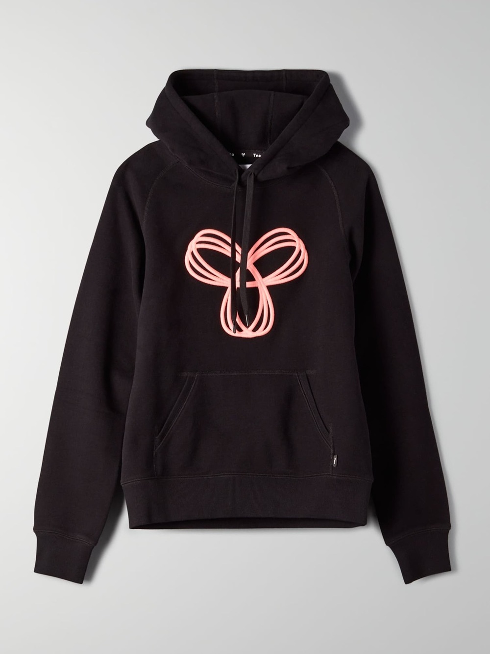 TNA Black Hoodie with Pink Loop Graphic